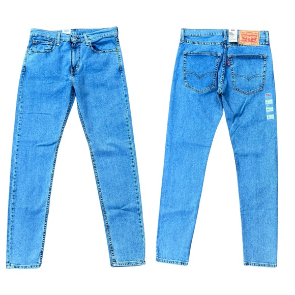 Levi’s 512™ SLIM TAPERED LO-BALL JEANS WOLF LIGHT BLUE - Picture 14 of 16